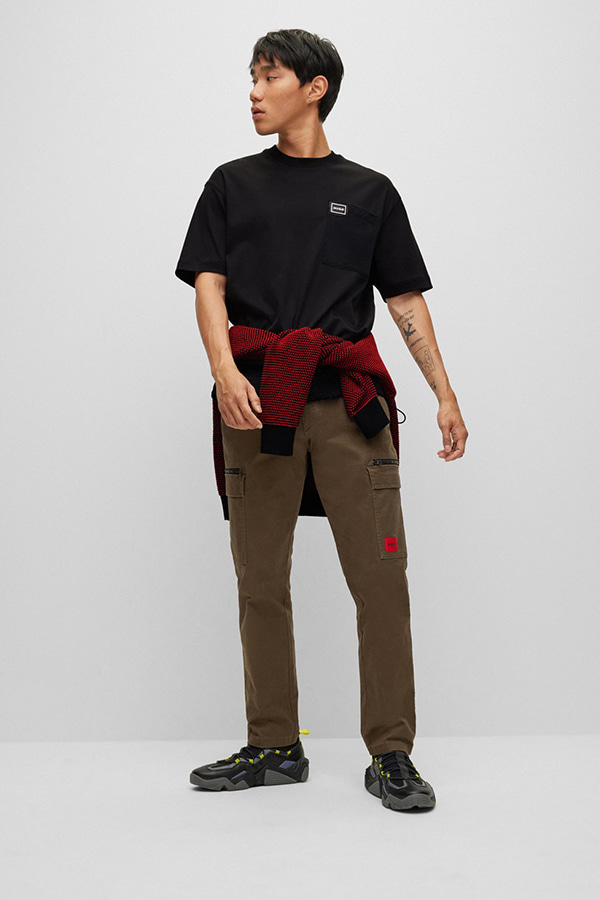 T-SHIRT HUGO - 001 BLACK